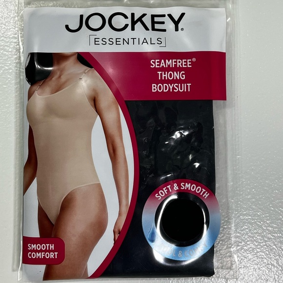 Jockey essentials seamfree, thong body suit size Large.- BLACK. - Picture 8 of 8